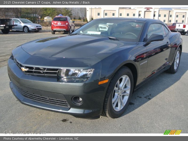 Ashen Gray Metallic / Black 2015 Chevrolet Camaro LT Coupe