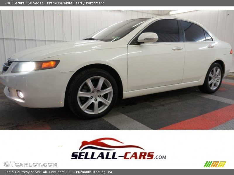 Premium White Pearl / Parchment 2005 Acura TSX Sedan
