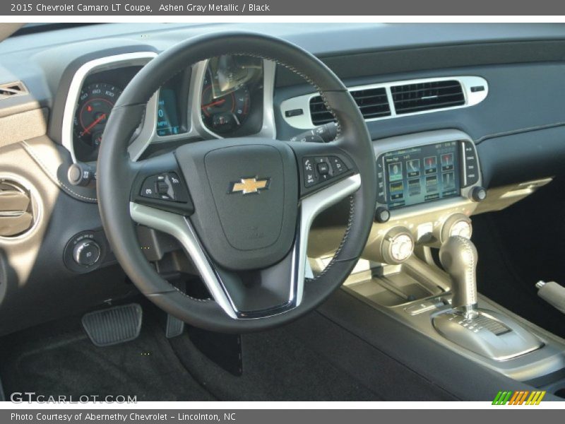 Ashen Gray Metallic / Black 2015 Chevrolet Camaro LT Coupe