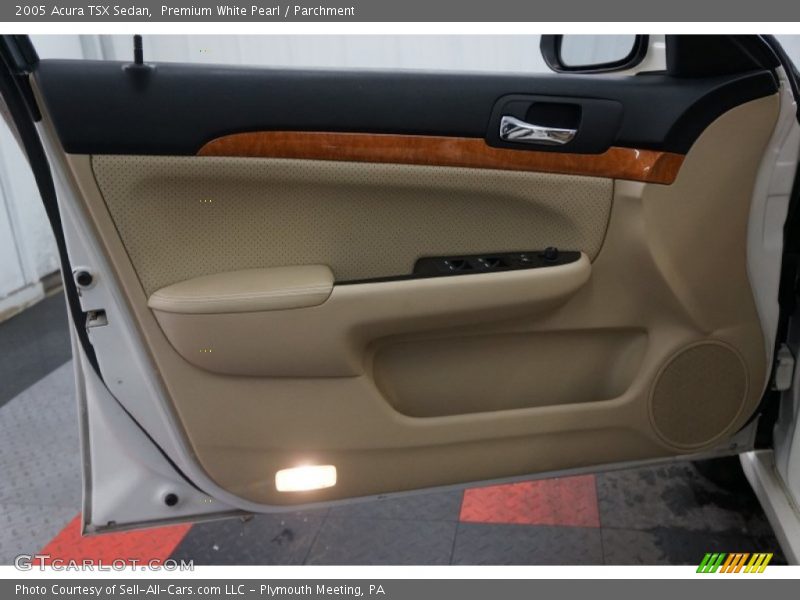 Premium White Pearl / Parchment 2005 Acura TSX Sedan