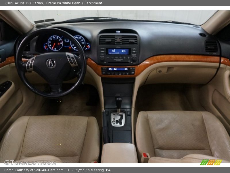 Premium White Pearl / Parchment 2005 Acura TSX Sedan