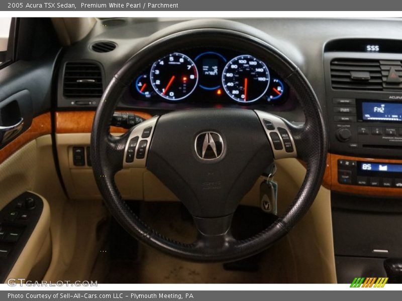 Premium White Pearl / Parchment 2005 Acura TSX Sedan