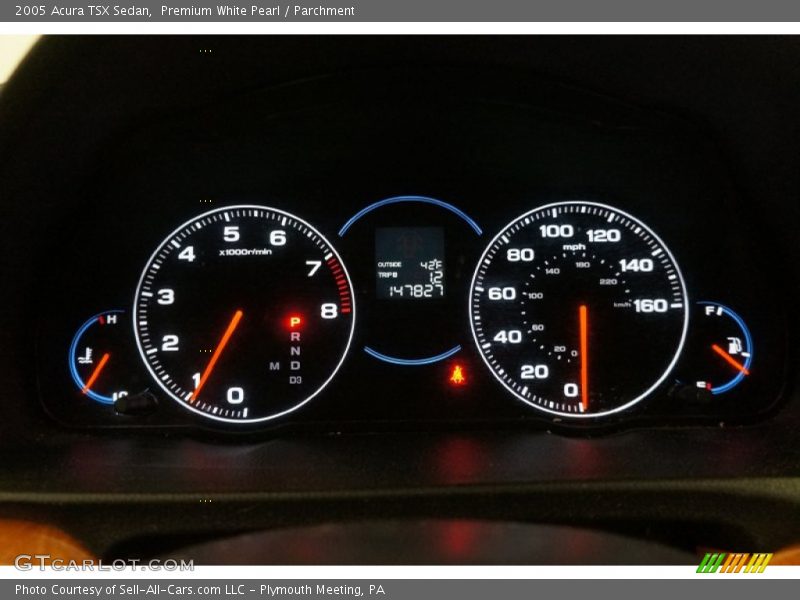 Premium White Pearl / Parchment 2005 Acura TSX Sedan