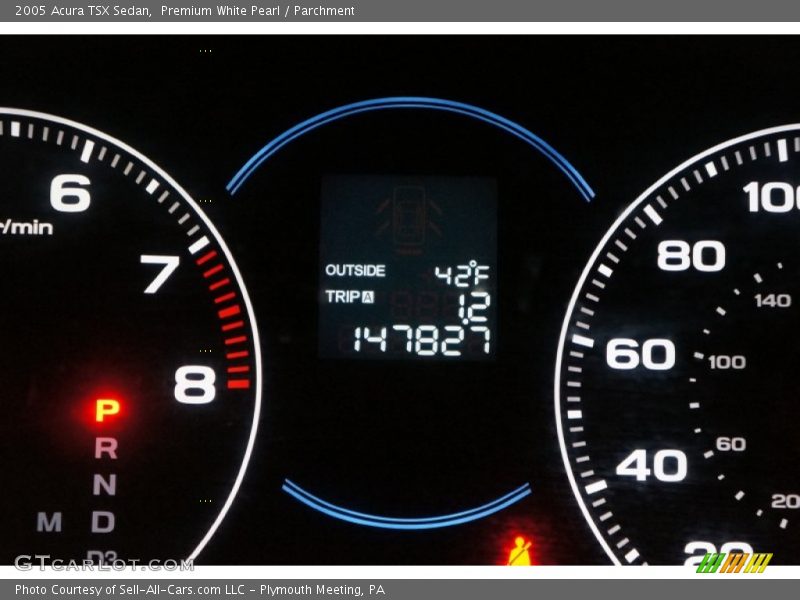 Premium White Pearl / Parchment 2005 Acura TSX Sedan