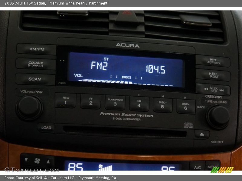 Premium White Pearl / Parchment 2005 Acura TSX Sedan