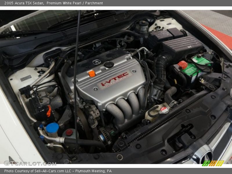 Premium White Pearl / Parchment 2005 Acura TSX Sedan