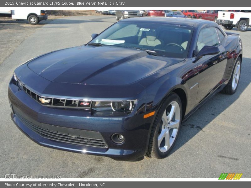 Blue Velvet Metallic / Gray 2015 Chevrolet Camaro LT/RS Coupe