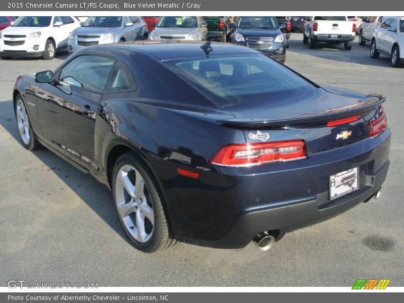 Blue Velvet Metallic / Gray 2015 Chevrolet Camaro LT/RS Coupe