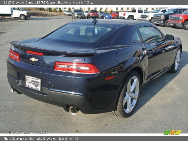 Blue Velvet Metallic / Gray 2015 Chevrolet Camaro LT/RS Coupe