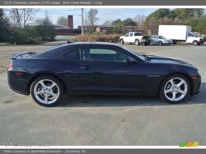 Blue Velvet Metallic / Gray 2015 Chevrolet Camaro LT/RS Coupe