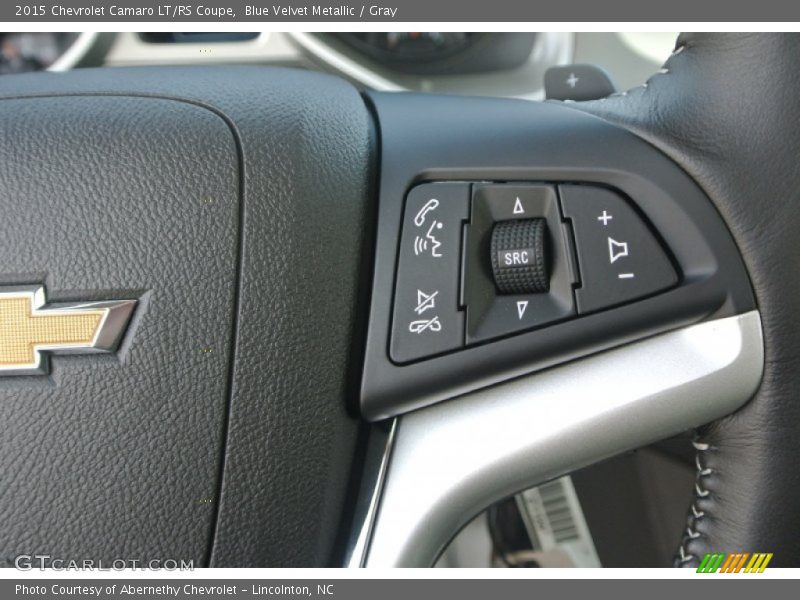 Blue Velvet Metallic / Gray 2015 Chevrolet Camaro LT/RS Coupe