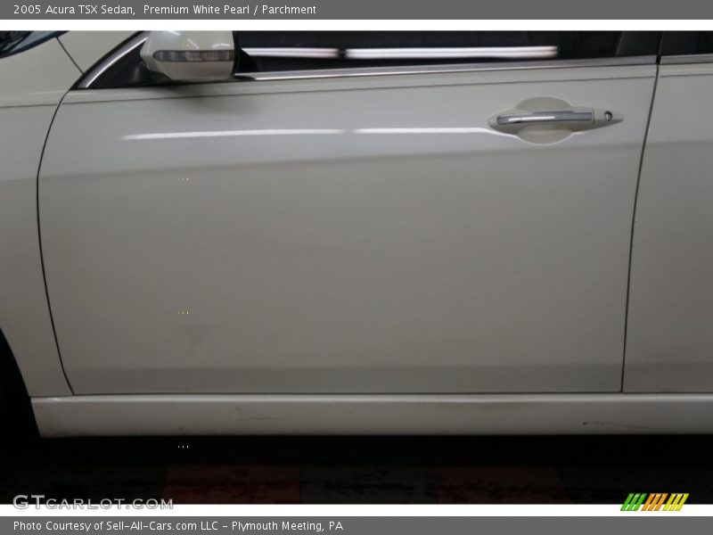 Premium White Pearl / Parchment 2005 Acura TSX Sedan