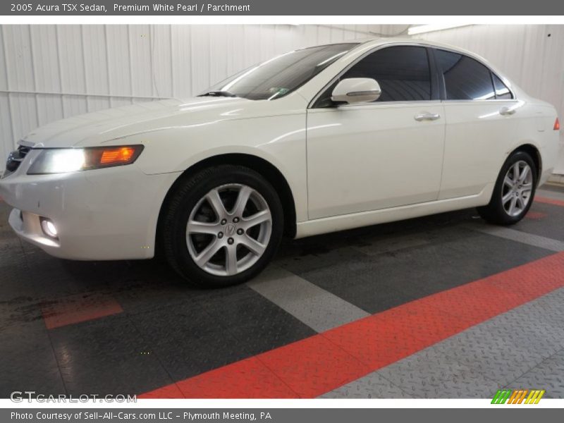 Premium White Pearl / Parchment 2005 Acura TSX Sedan