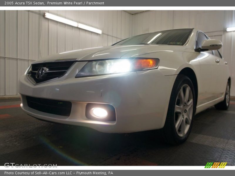 Premium White Pearl / Parchment 2005 Acura TSX Sedan