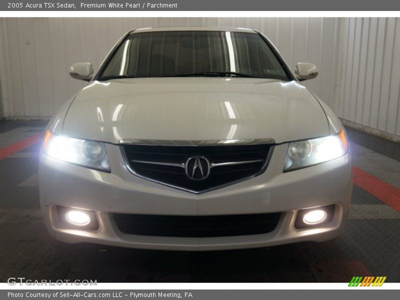 Premium White Pearl / Parchment 2005 Acura TSX Sedan