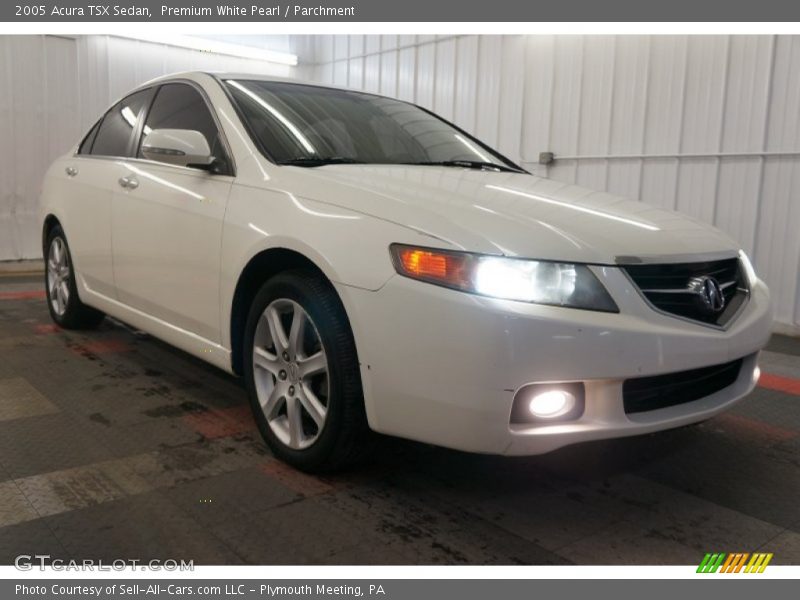 Premium White Pearl / Parchment 2005 Acura TSX Sedan