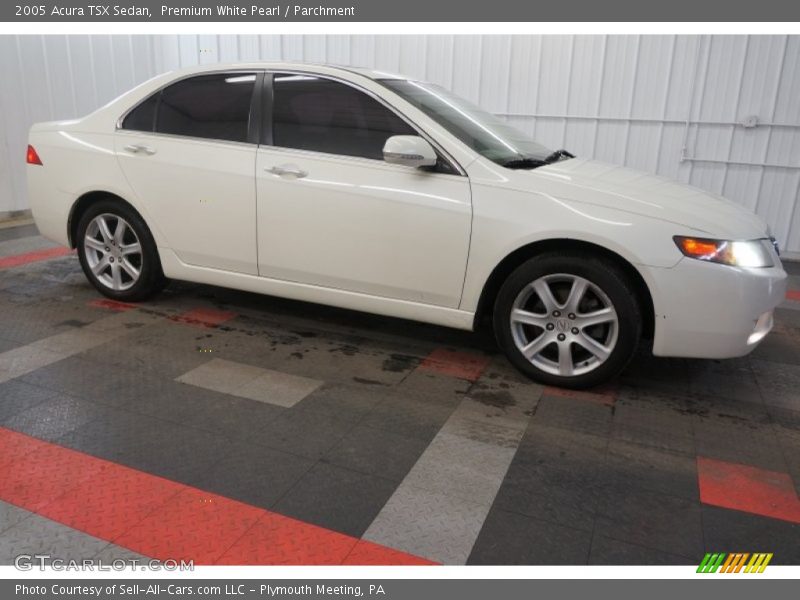 Premium White Pearl / Parchment 2005 Acura TSX Sedan