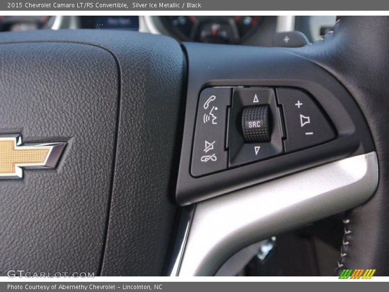 Silver Ice Metallic / Black 2015 Chevrolet Camaro LT/RS Convertible