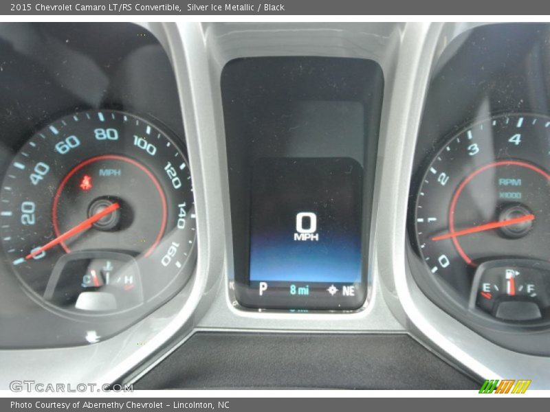 Silver Ice Metallic / Black 2015 Chevrolet Camaro LT/RS Convertible