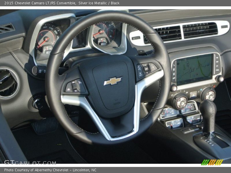 Silver Ice Metallic / Black 2015 Chevrolet Camaro LT/RS Convertible
