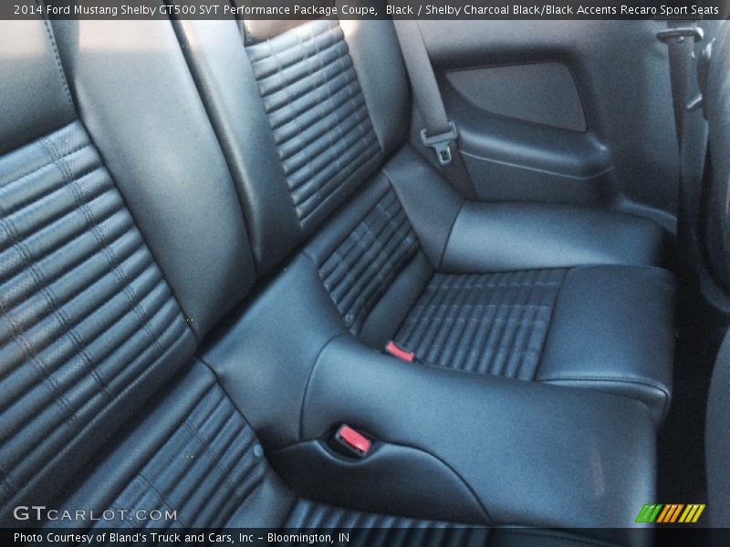 Black / Shelby Charcoal Black/Black Accents Recaro Sport Seats 2014 Ford Mustang Shelby GT500 SVT Performance Package Coupe