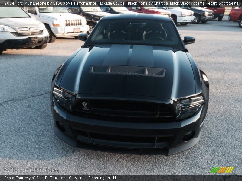 Black / Shelby Charcoal Black/Black Accents Recaro Sport Seats 2014 Ford Mustang Shelby GT500 SVT Performance Package Coupe