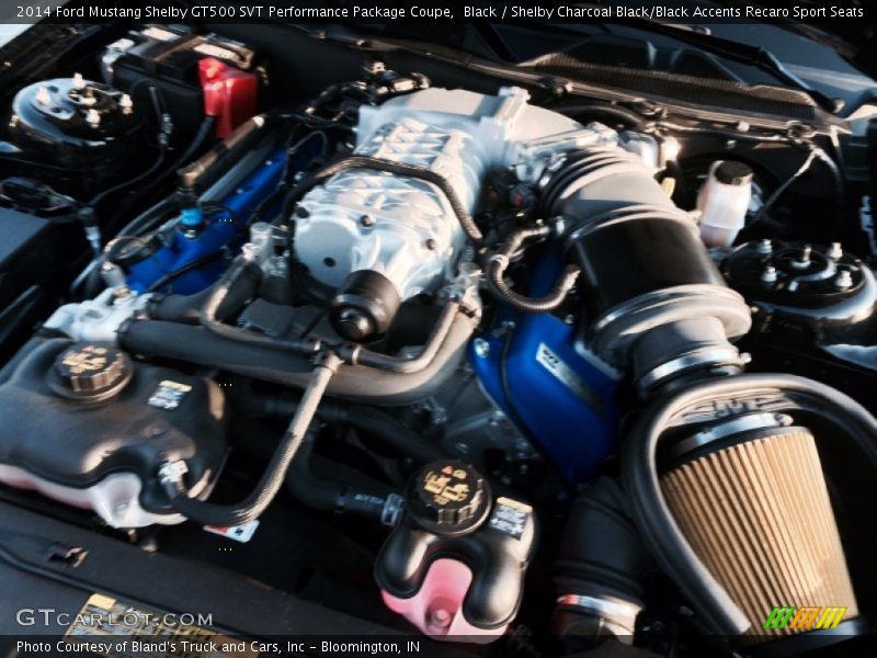 Black / Shelby Charcoal Black/Black Accents Recaro Sport Seats 2014 Ford Mustang Shelby GT500 SVT Performance Package Coupe