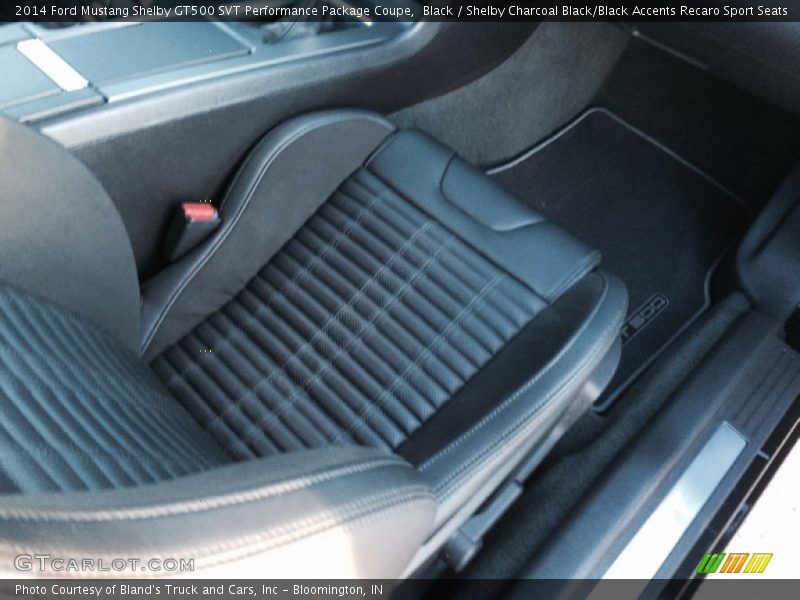 Black / Shelby Charcoal Black/Black Accents Recaro Sport Seats 2014 Ford Mustang Shelby GT500 SVT Performance Package Coupe