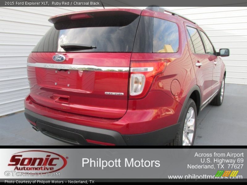 Ruby Red / Charcoal Black 2015 Ford Explorer XLT