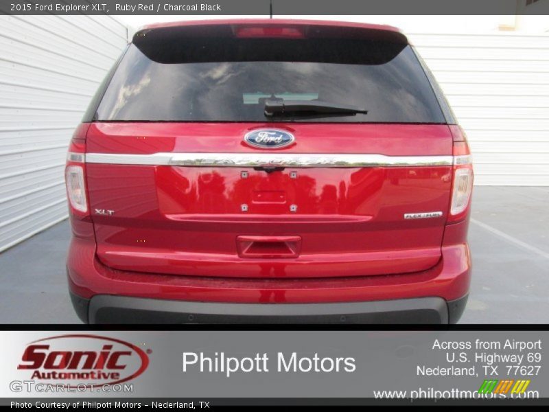 Ruby Red / Charcoal Black 2015 Ford Explorer XLT