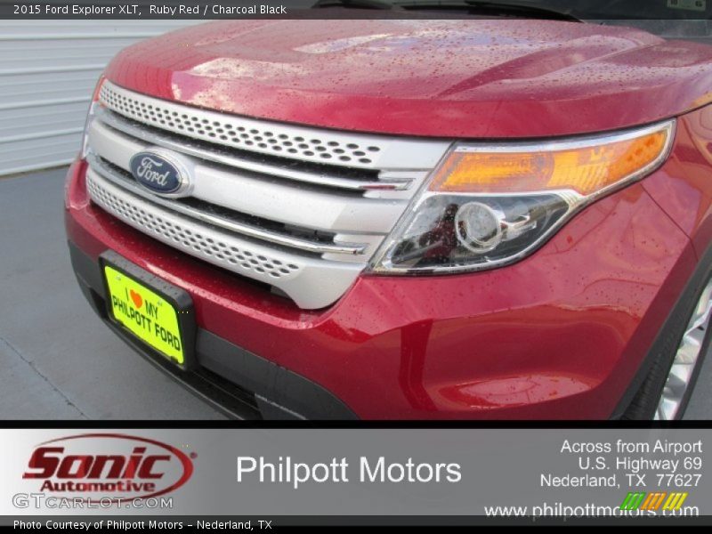Ruby Red / Charcoal Black 2015 Ford Explorer XLT