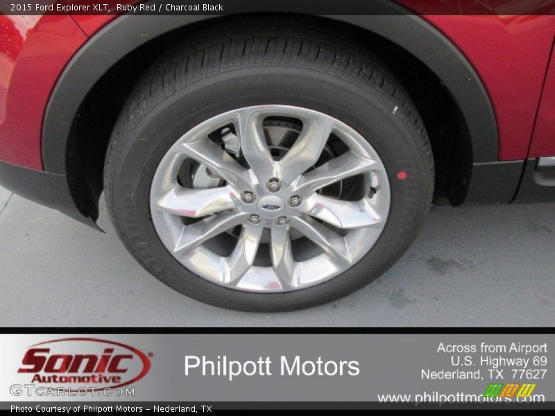 Ruby Red / Charcoal Black 2015 Ford Explorer XLT