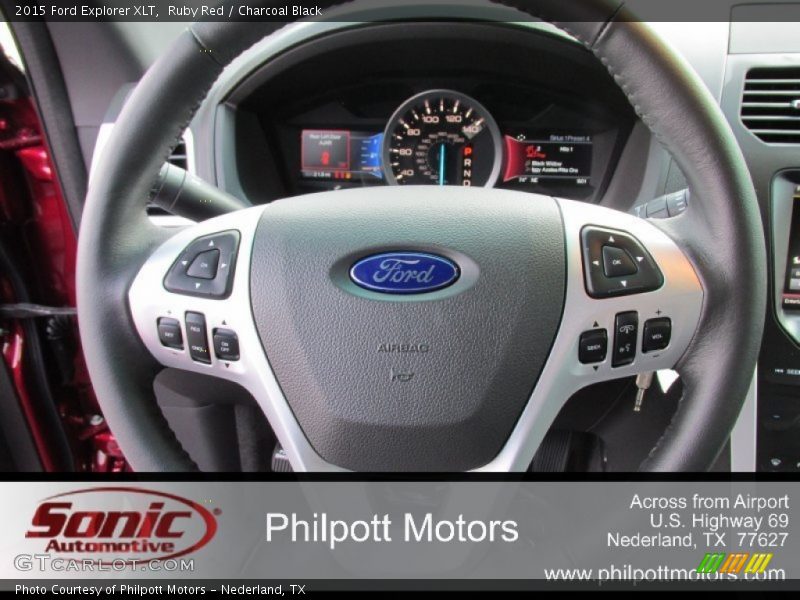 Ruby Red / Charcoal Black 2015 Ford Explorer XLT