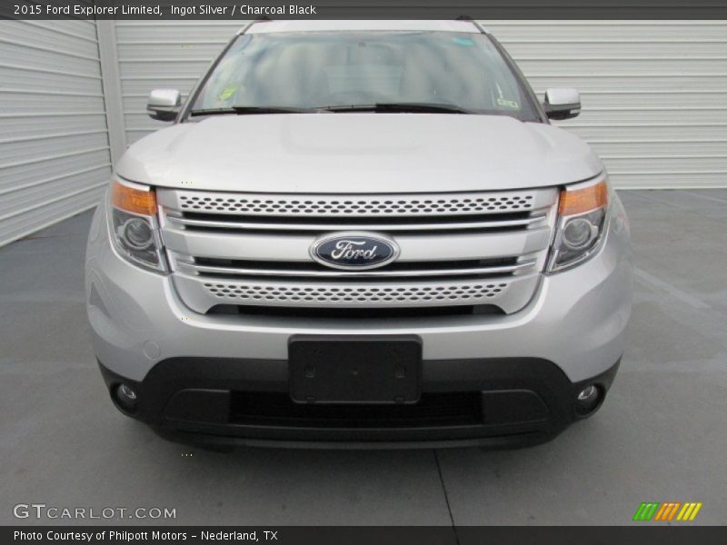 Ingot Silver / Charcoal Black 2015 Ford Explorer Limited