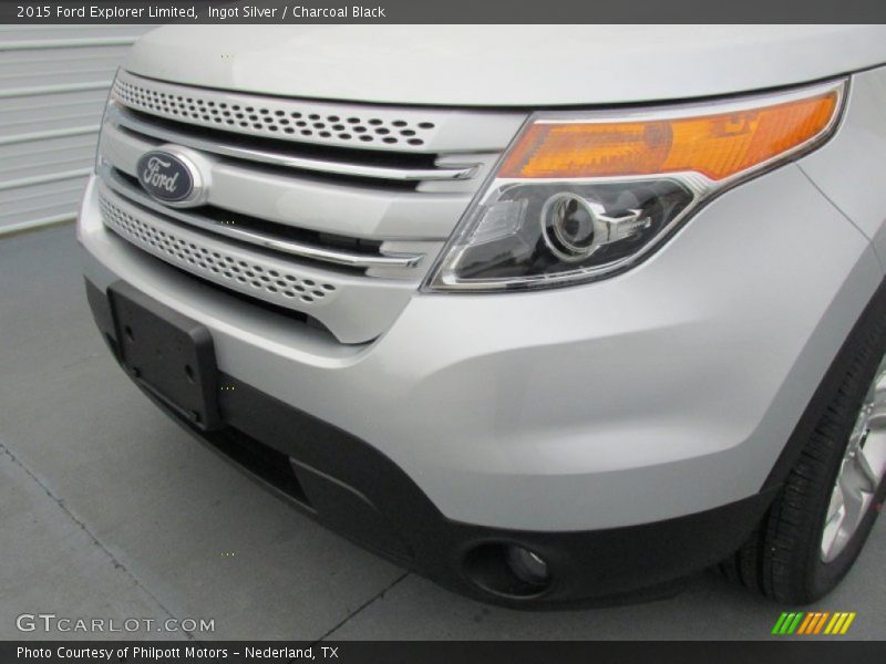 Ingot Silver / Charcoal Black 2015 Ford Explorer Limited