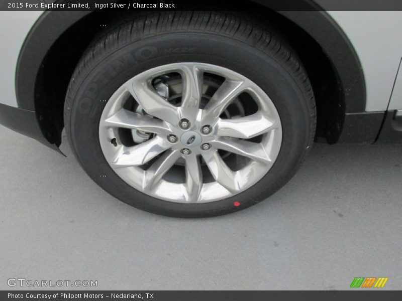 Ingot Silver / Charcoal Black 2015 Ford Explorer Limited