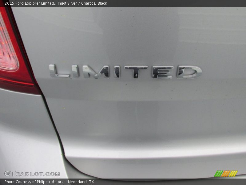 Ingot Silver / Charcoal Black 2015 Ford Explorer Limited