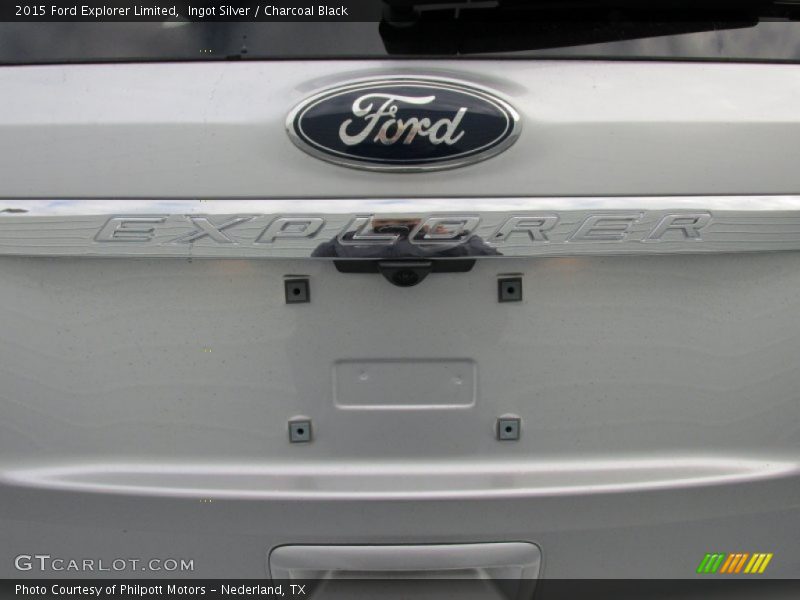 Ingot Silver / Charcoal Black 2015 Ford Explorer Limited
