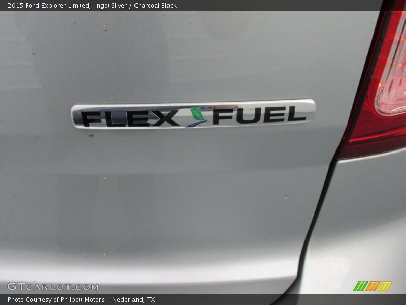 Ingot Silver / Charcoal Black 2015 Ford Explorer Limited