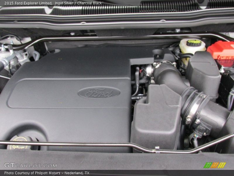Ingot Silver / Charcoal Black 2015 Ford Explorer Limited