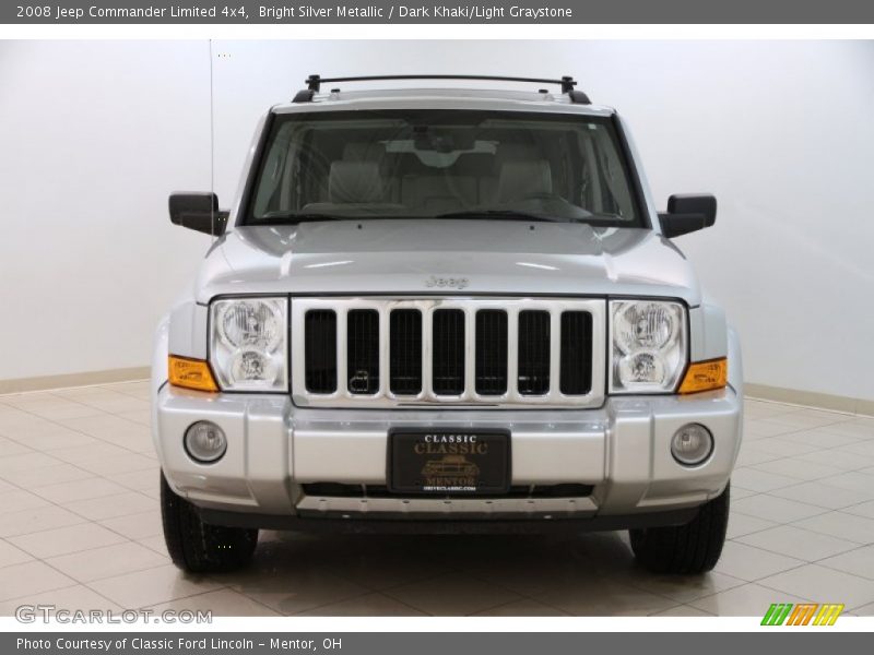 Bright Silver Metallic / Dark Khaki/Light Graystone 2008 Jeep Commander Limited 4x4