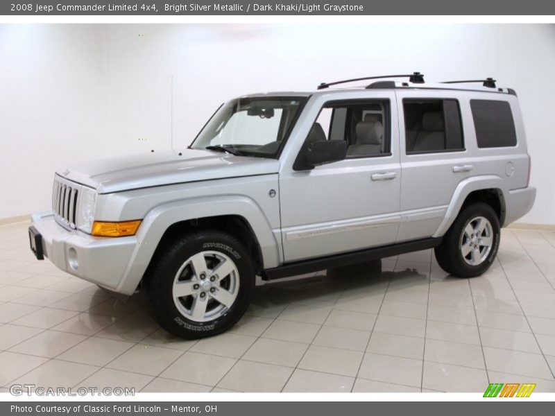 Bright Silver Metallic / Dark Khaki/Light Graystone 2008 Jeep Commander Limited 4x4