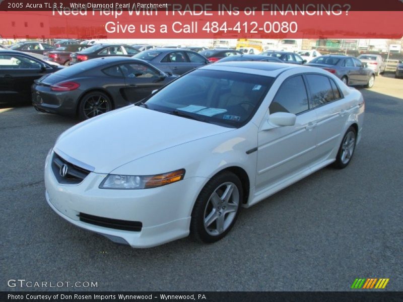 White Diamond Pearl / Parchment 2005 Acura TL 3.2