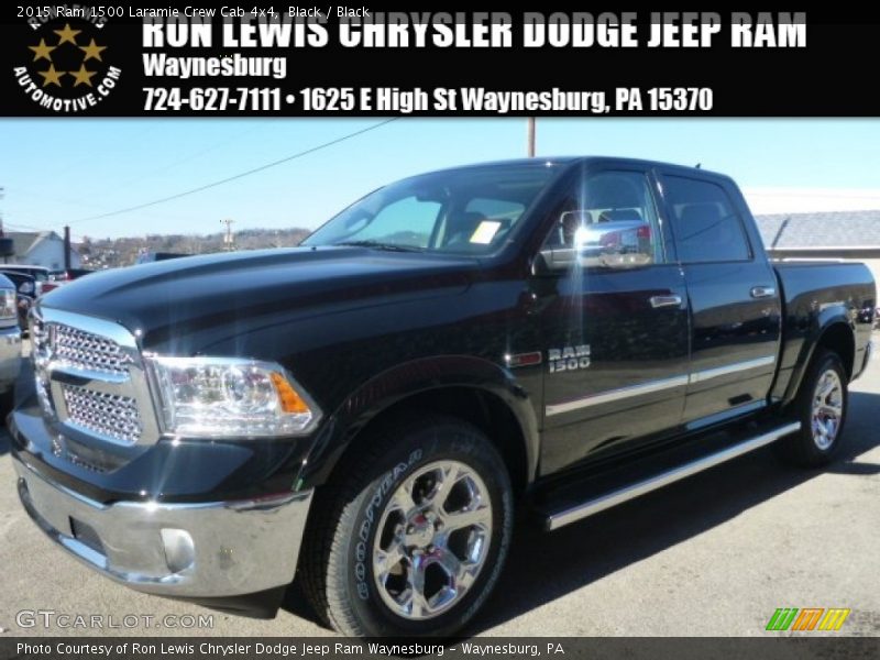 Black / Black 2015 Ram 1500 Laramie Crew Cab 4x4