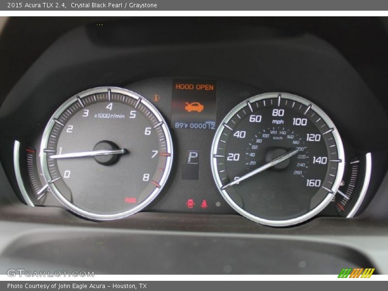 Crystal Black Pearl / Graystone 2015 Acura TLX 2.4
