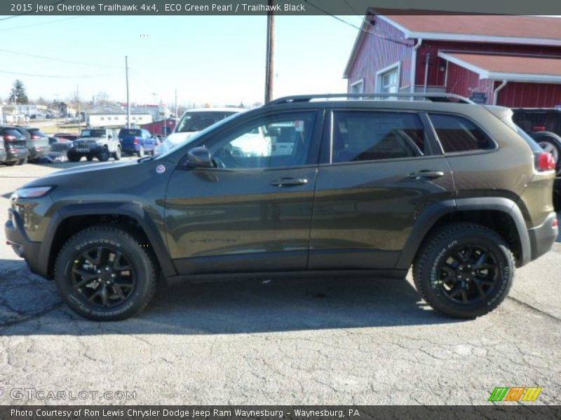 ECO Green Pearl / Trailhawk Black 2015 Jeep Cherokee Trailhawk 4x4