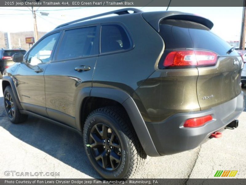ECO Green Pearl / Trailhawk Black 2015 Jeep Cherokee Trailhawk 4x4