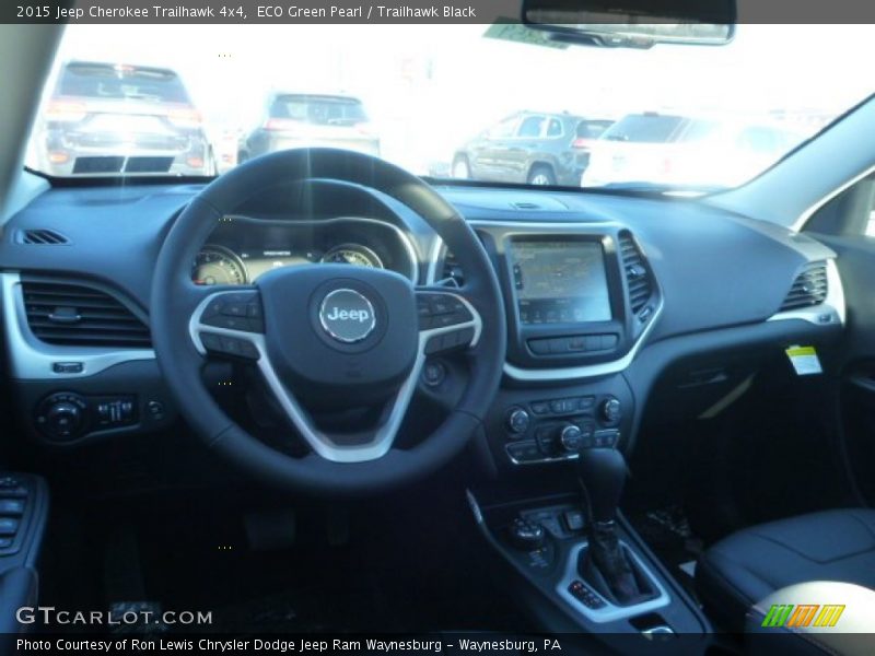 ECO Green Pearl / Trailhawk Black 2015 Jeep Cherokee Trailhawk 4x4