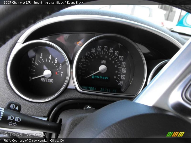Smokin' Asphalt Black / Ebony Black 2005 Chevrolet SSR