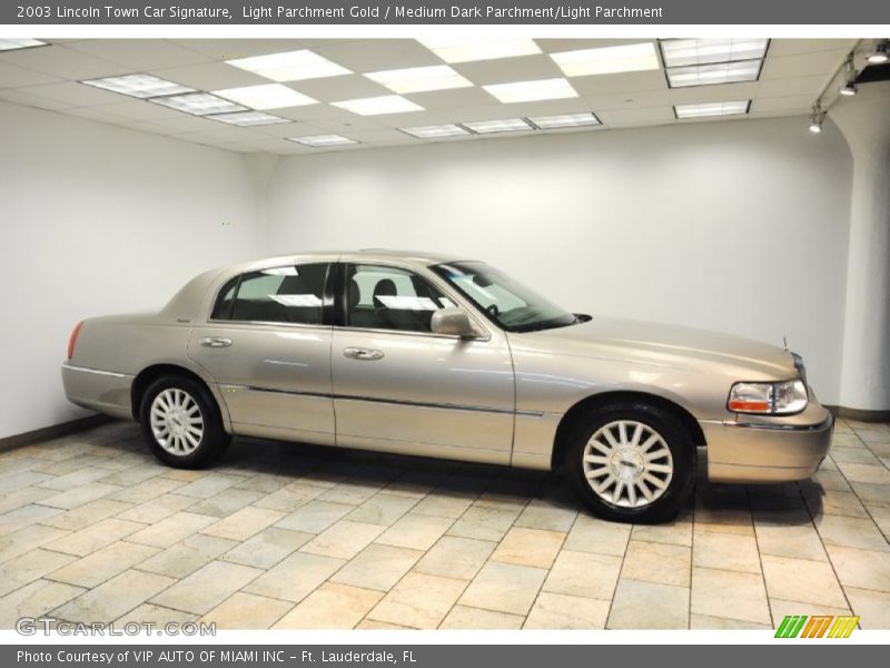 Light Parchment Gold / Medium Dark Parchment/Light Parchment 2003 Lincoln Town Car Signature